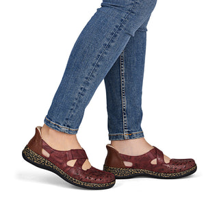 Rieker Women's Real Leather Shoes | 46352 - Image 10